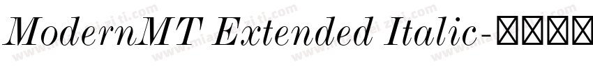 ModernMT Extended Italic字体转换